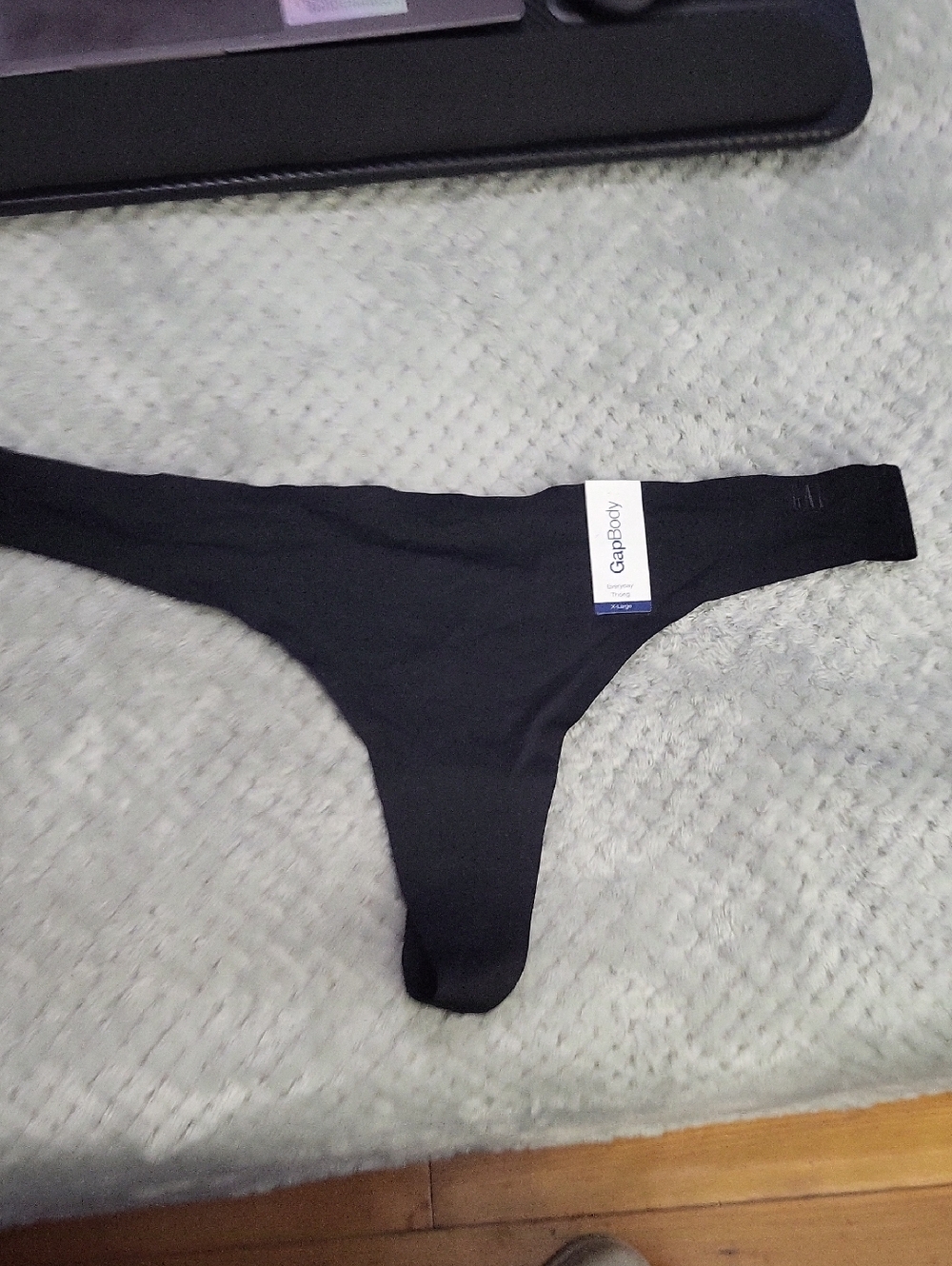 Nwt Gap Body Black Seamless‎ Thong XL